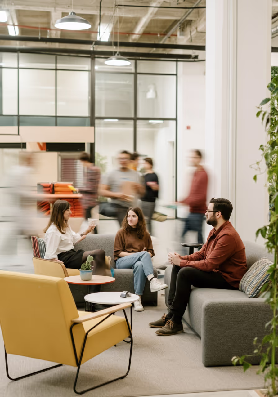 Excited professional celebrating success